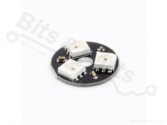 LED Ring  3x WS2812 RGB 5050 RGB LEDs met drivers (3bits)